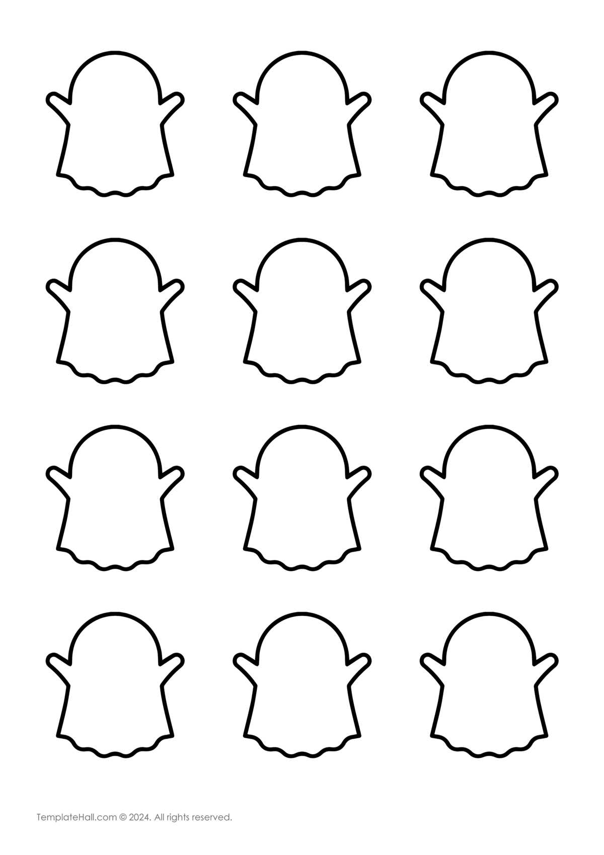 free ghost templates printable