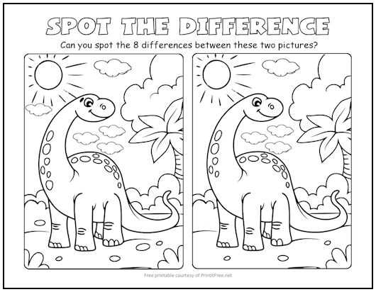 printable spot the difference pictures