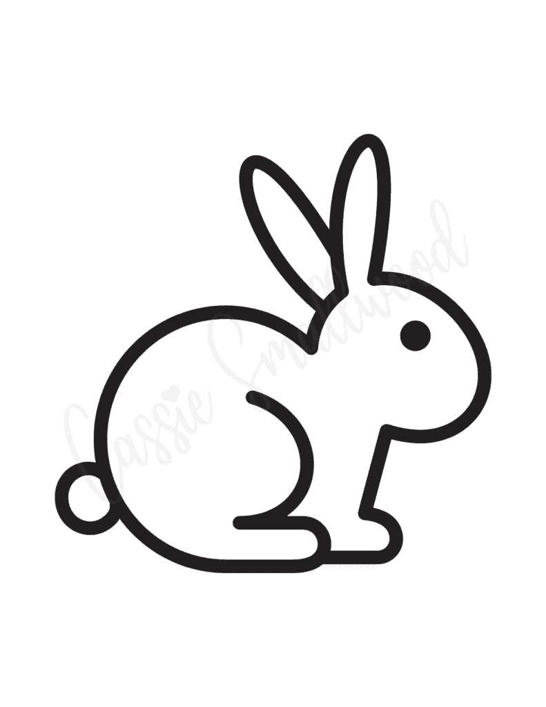 printable bunny rabbit template