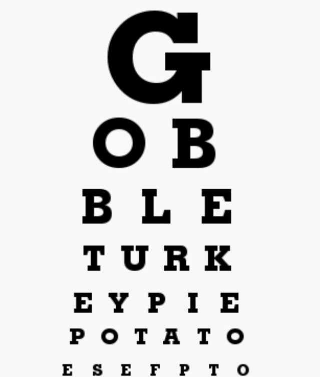 eye charts printable