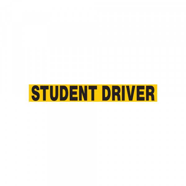 student driver sign printable