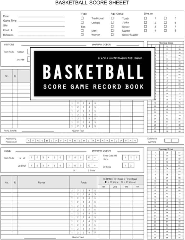printable basketball score sheet free printable basketball score sheet free