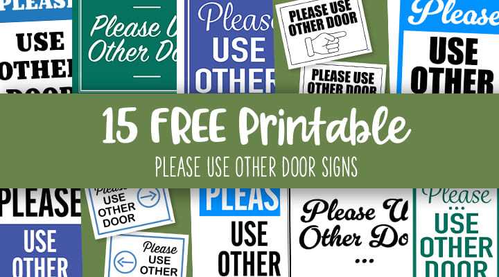 printable use other door sign printable use other door sign