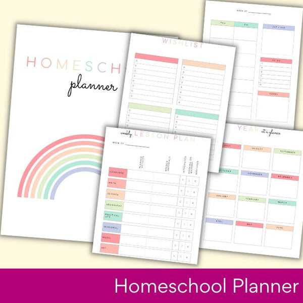 free printable homeschool planner