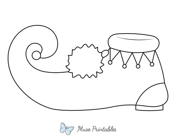 printable elf shoes