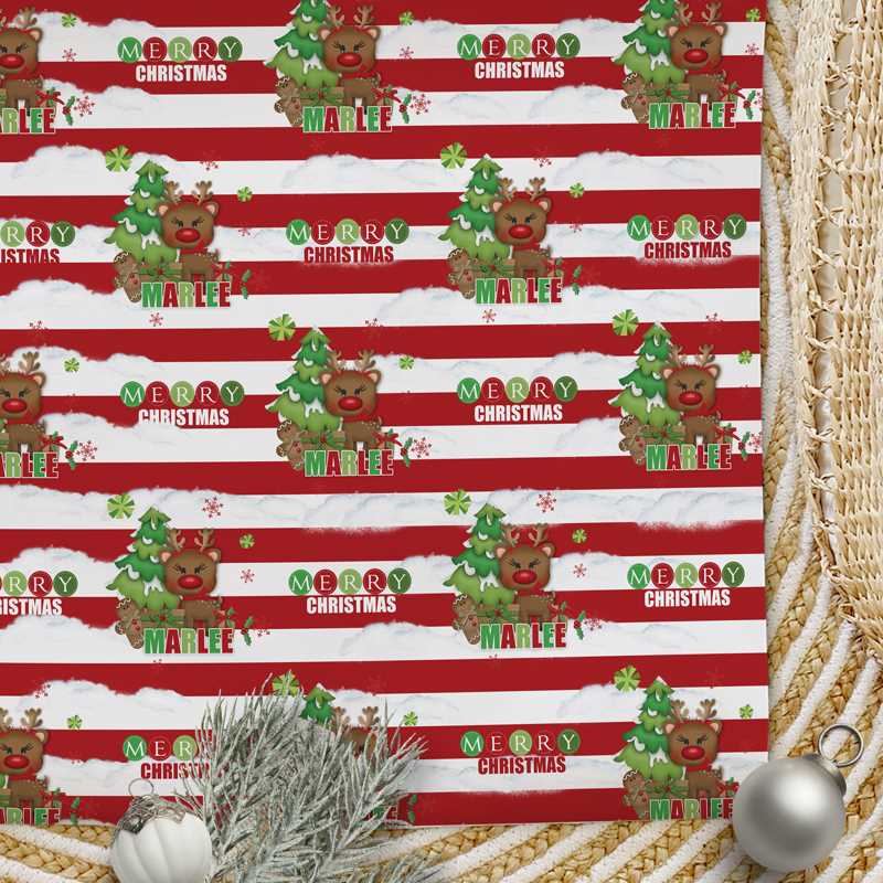 cute christmas wrapper printable