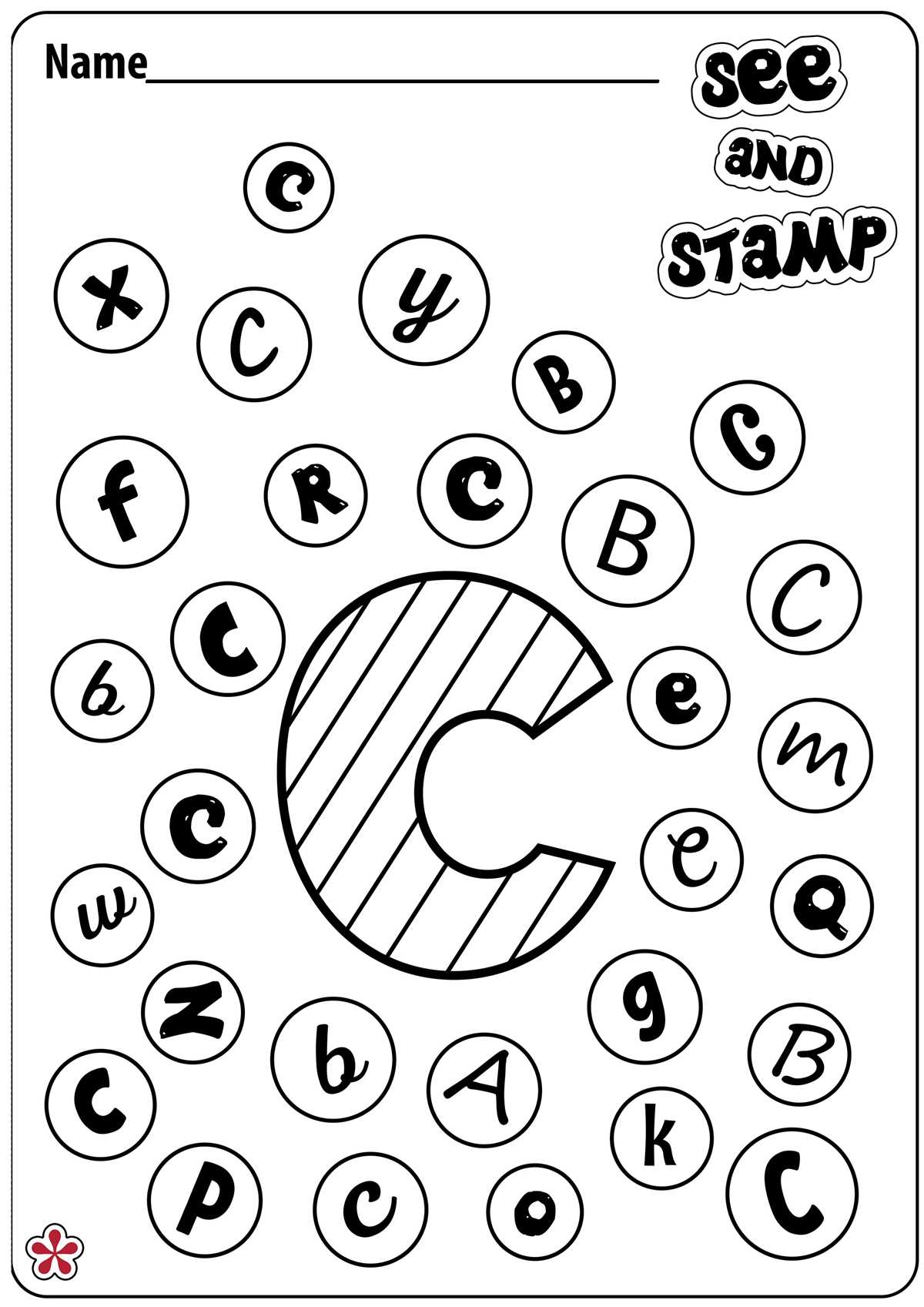 free printable letter c