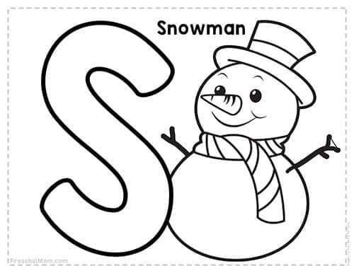 letters coloring pages printable