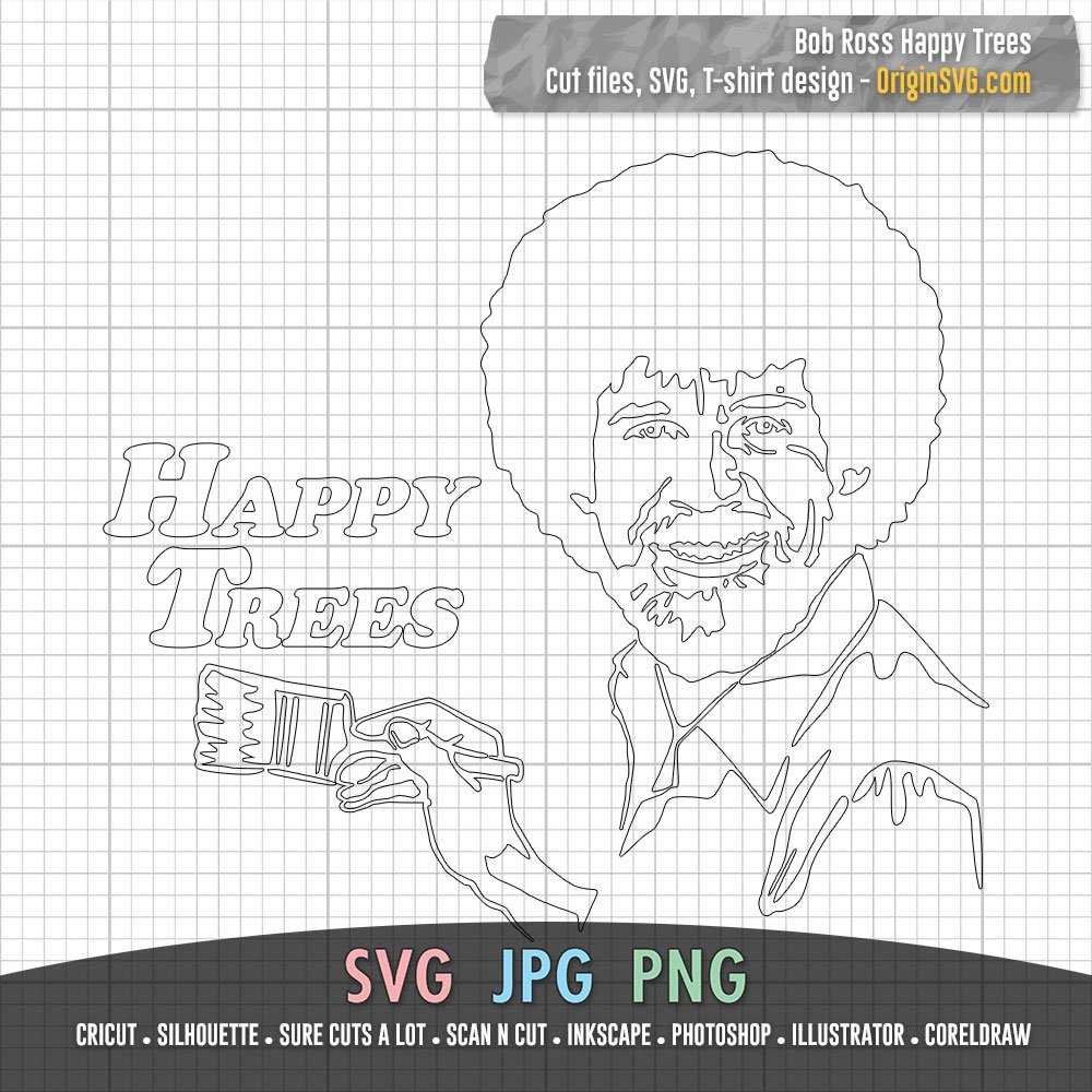 bob ross printable bob ross printable