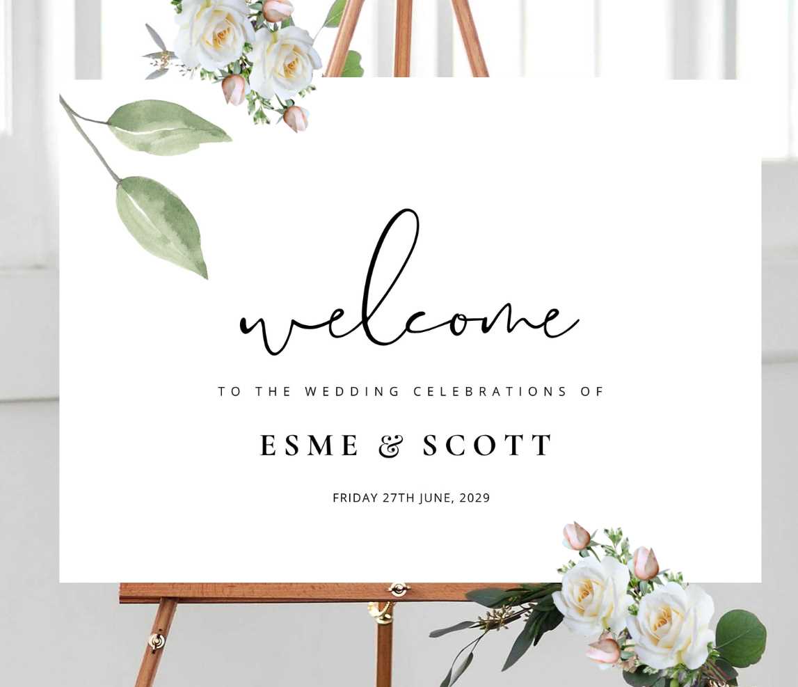 printable wedding signs