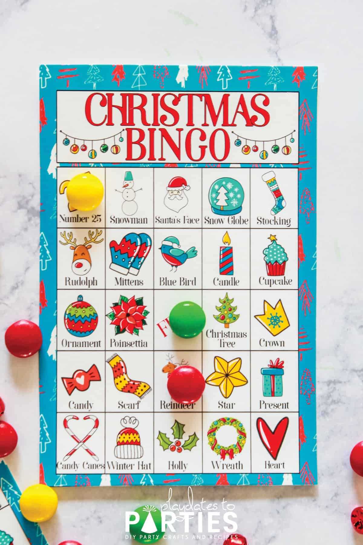 christmas bingo free printable cards