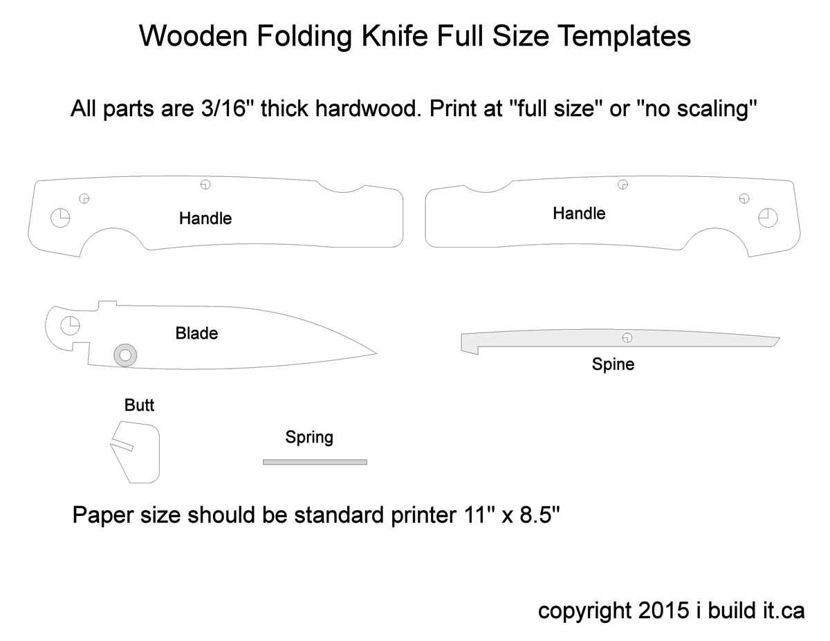 knife patterns printable knife patterns printable