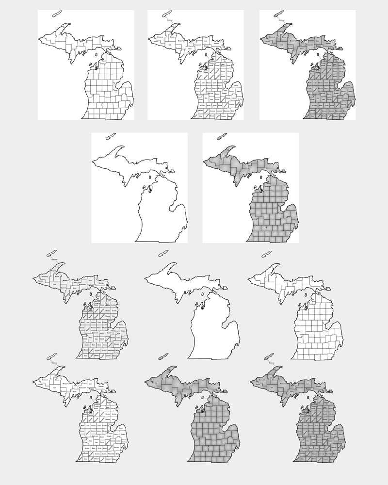county map of michigan printable county map of michigan printable