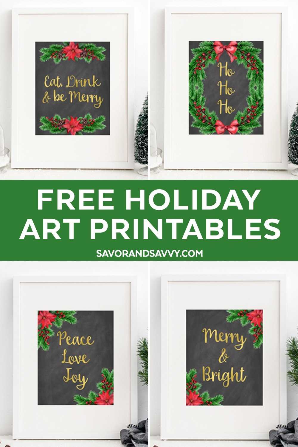free holiday printables