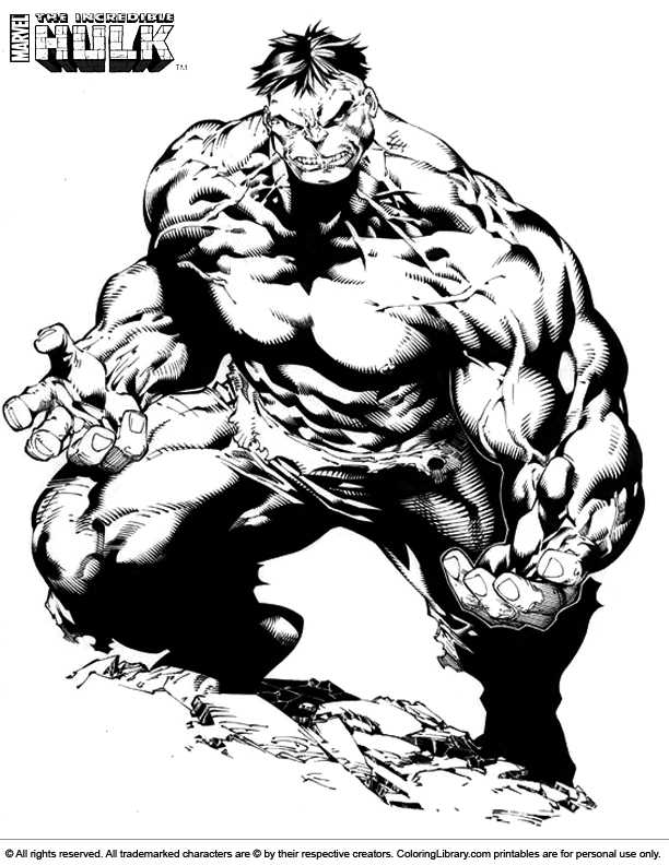 printable coloring pages hulk