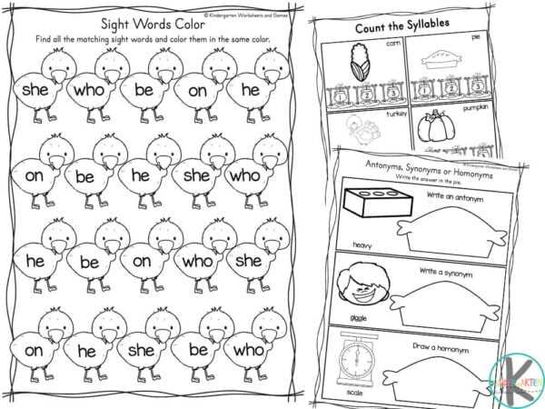 free thanksgiving printable worksheets
