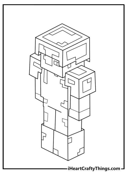 minecraft coloring printables