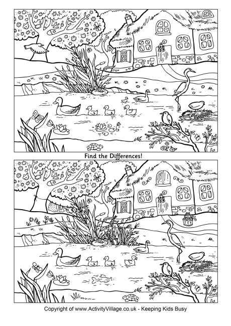 spot the difference printable