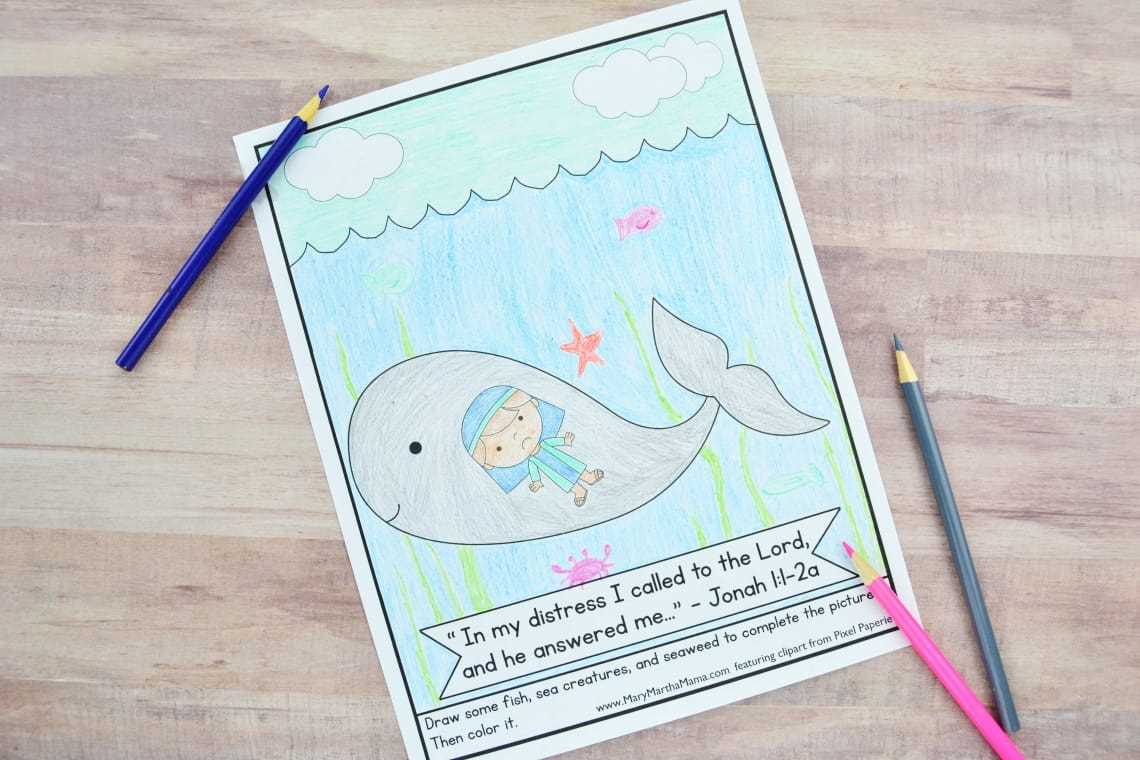 free printable jonah and the whale craft template