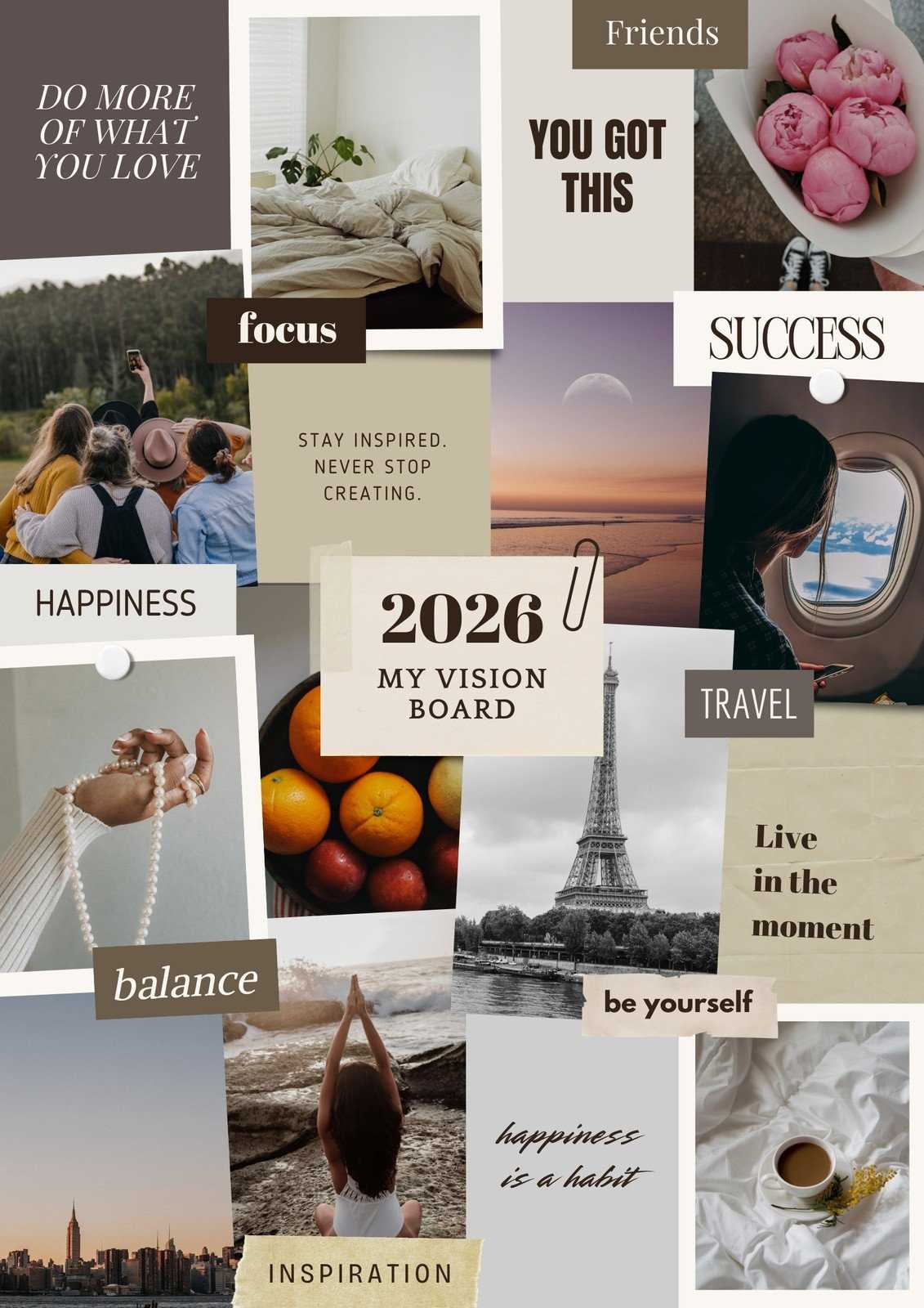 vision board words printable