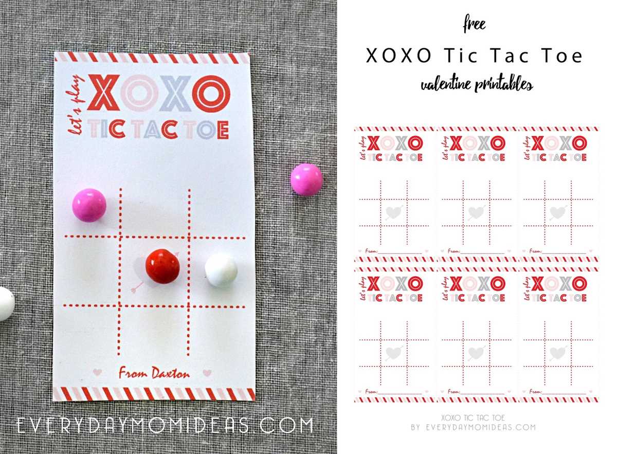 valentine tic tac toe printable