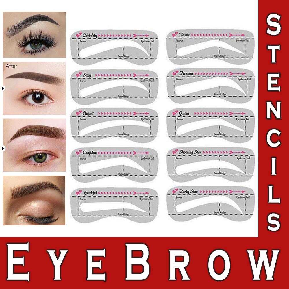 brow stencils printable