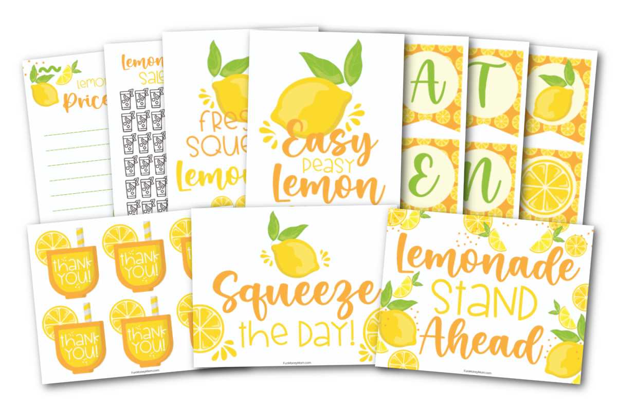lemonade sign printable