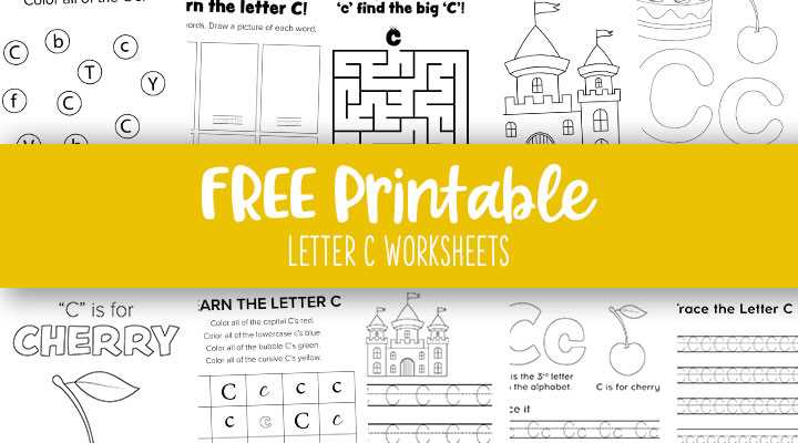 letter c printables