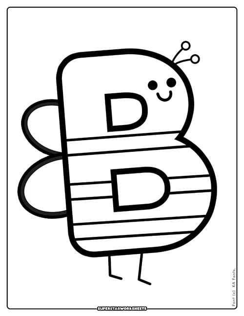 letters coloring pages printable