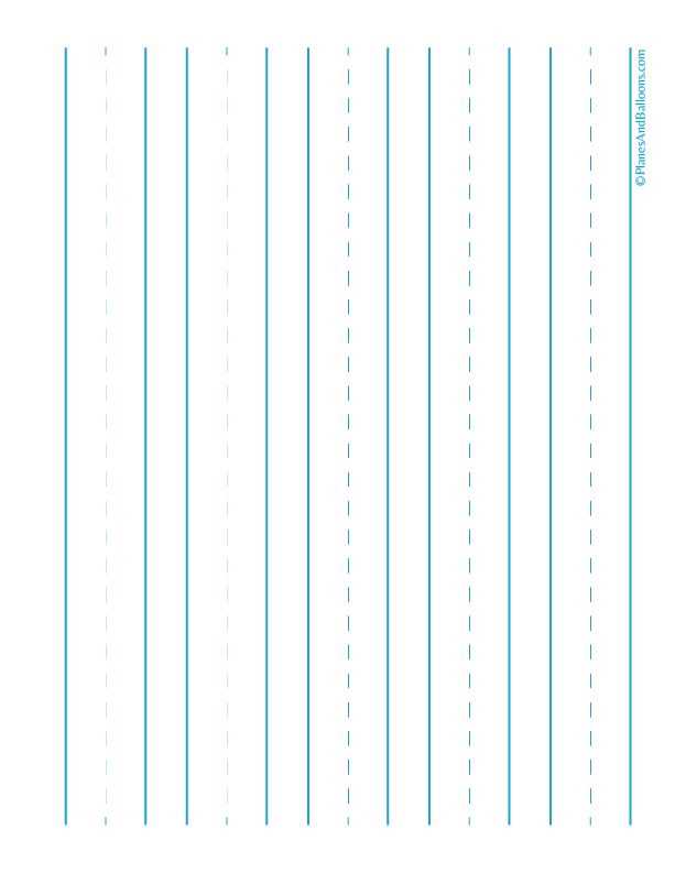 lined paper printable kindergarten