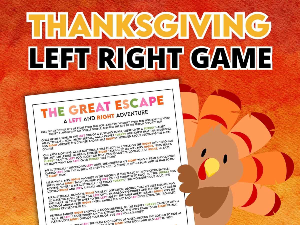 thanksgiving left right game free printable thanksgiving left right game free printable