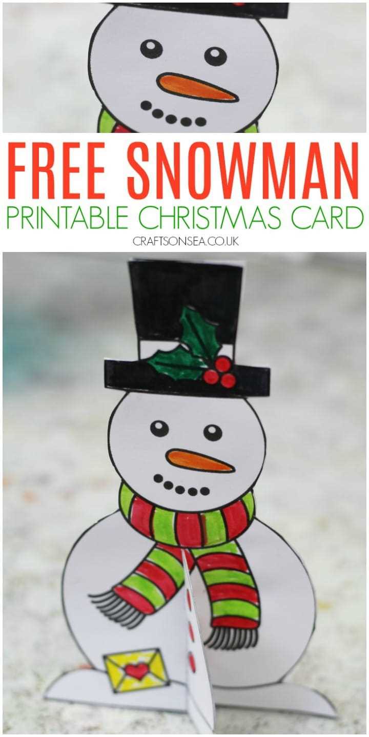 printable christmas snowman