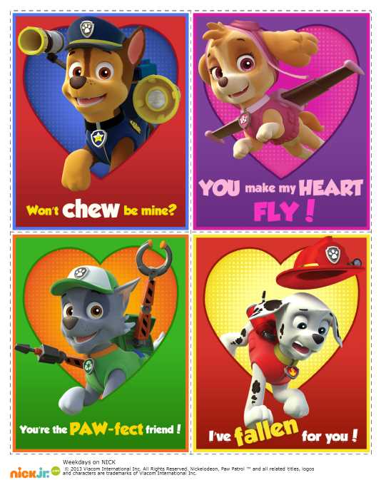 paw patrol characters printables
