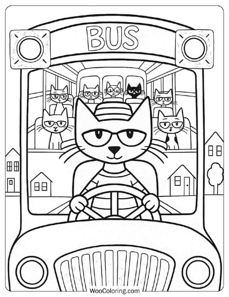pete the cat coloring pages printable