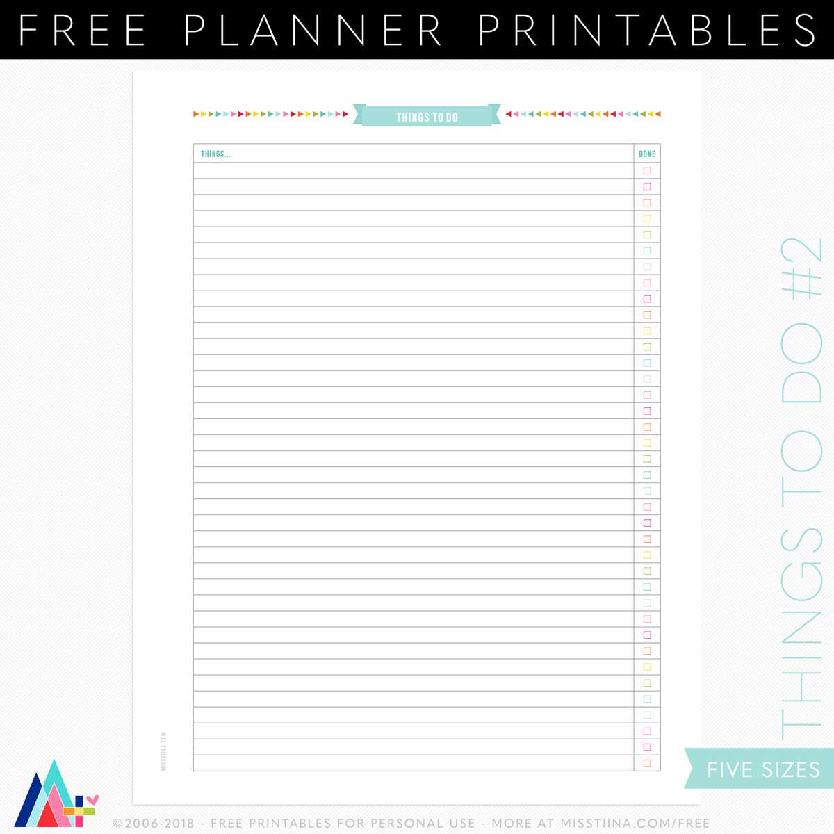 free printable planners