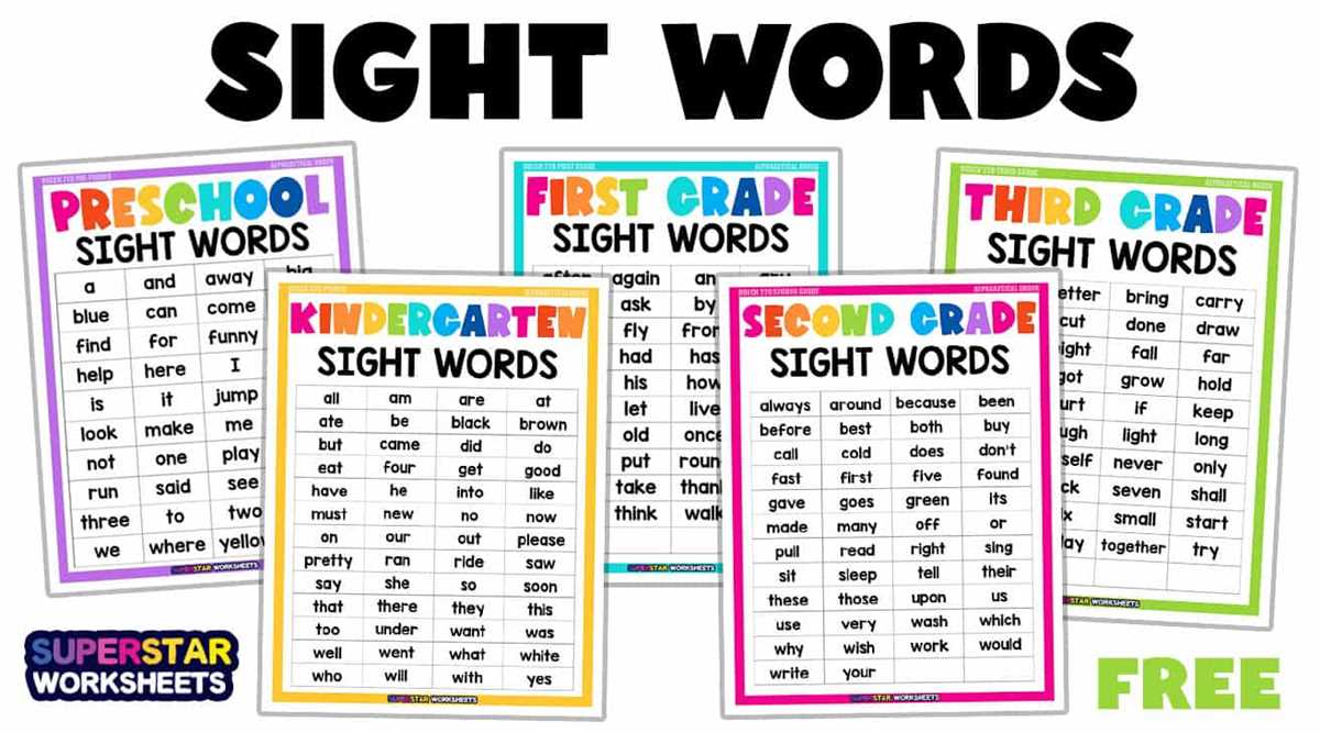 dolch words printable