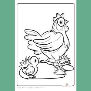 printable chicken coloring pages