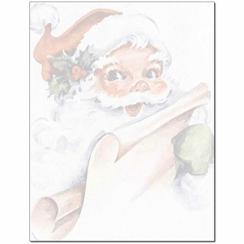 santa claus letterhead printable