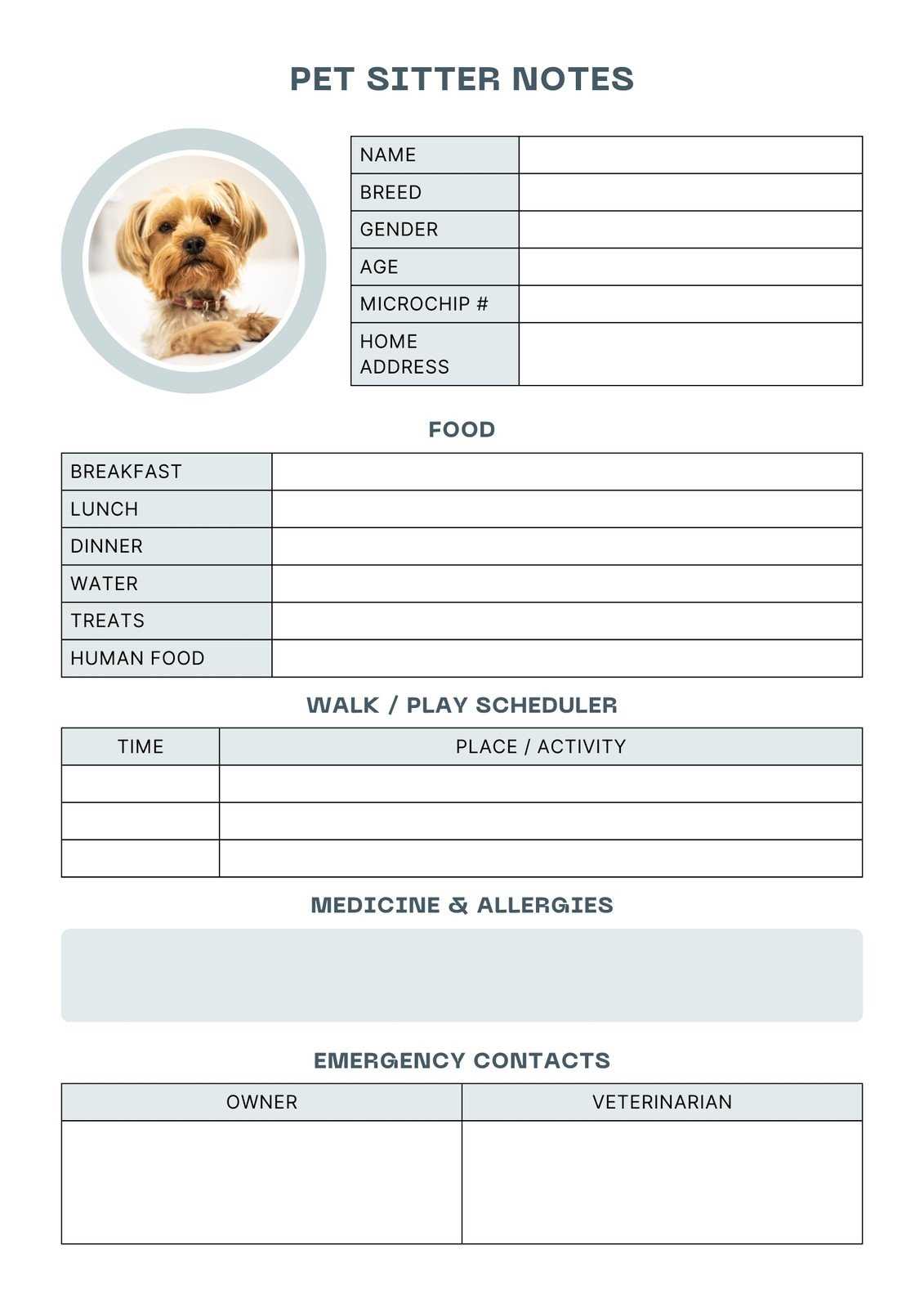 free printable dog boarding report card free printable dog boarding report card