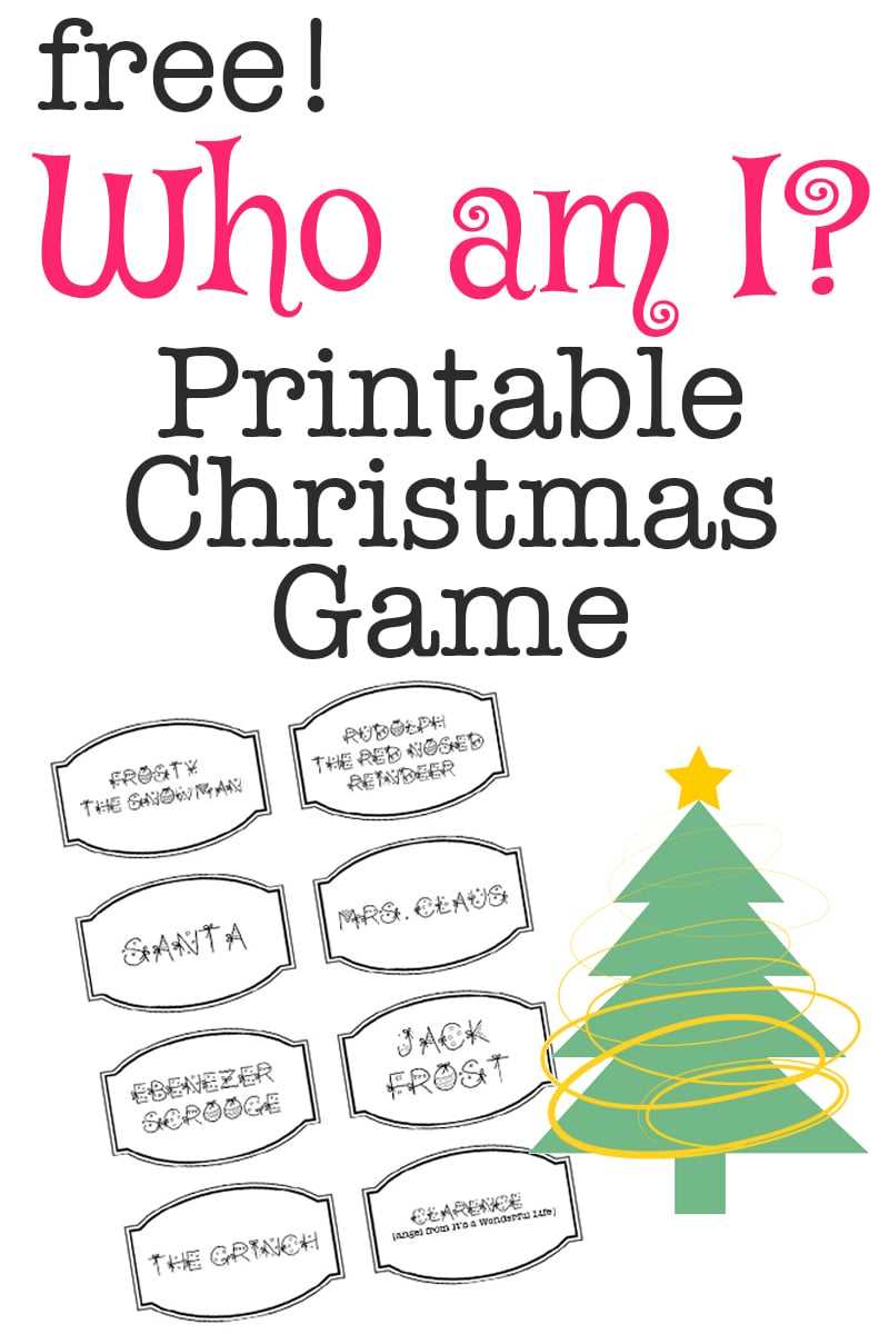 free printable printable christmas game