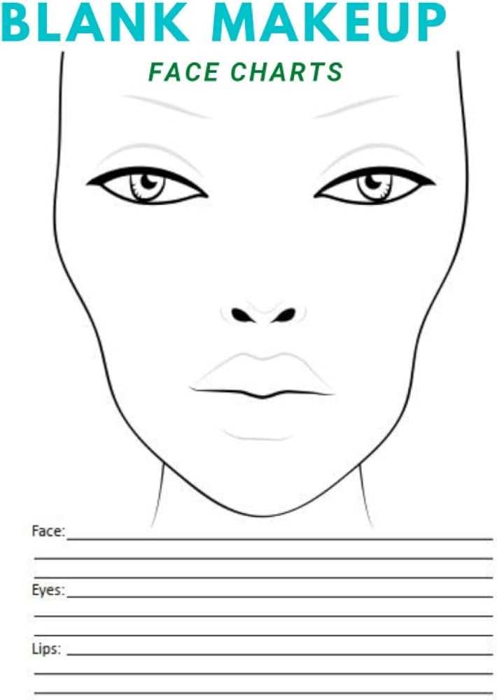 makeup face charts printable