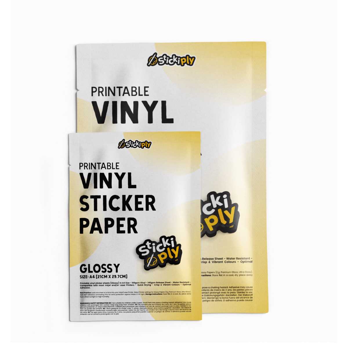 clear printable sticker paper