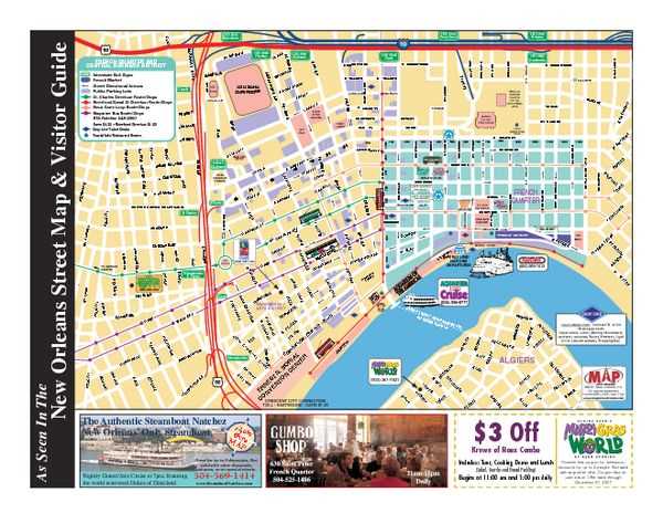 map of new orleans french quarter printable