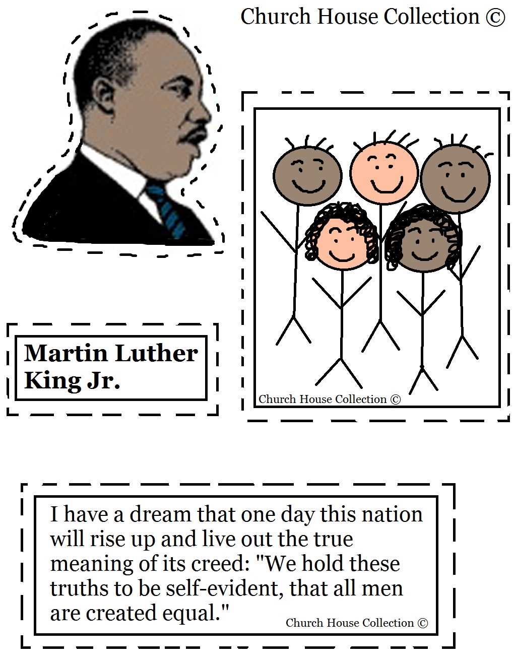 martin luther king free printable worksheets