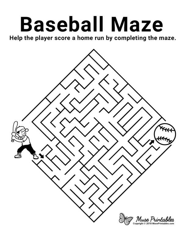 maze easy printable
