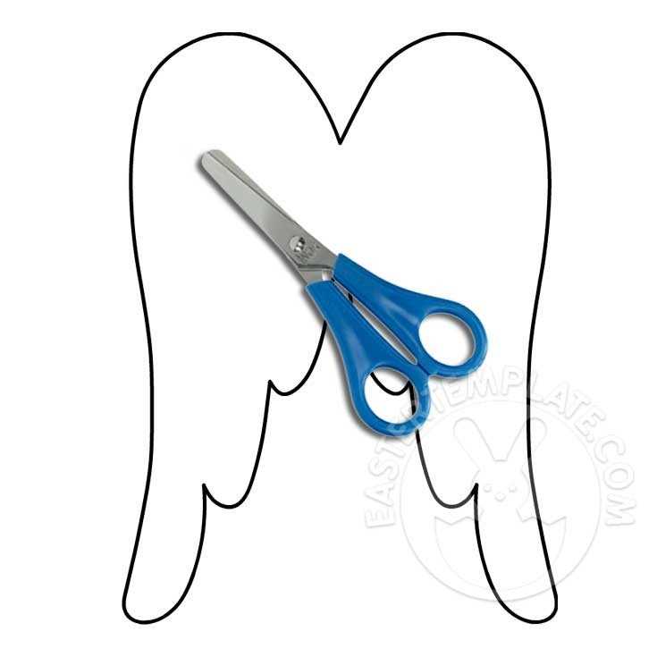 printable angel wings