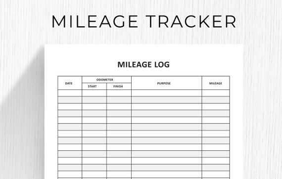 mileage log printable