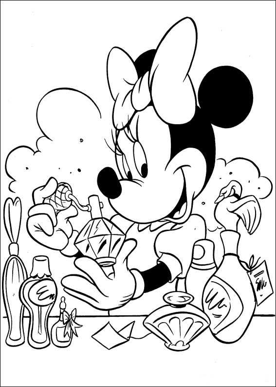minnie printable coloring pages