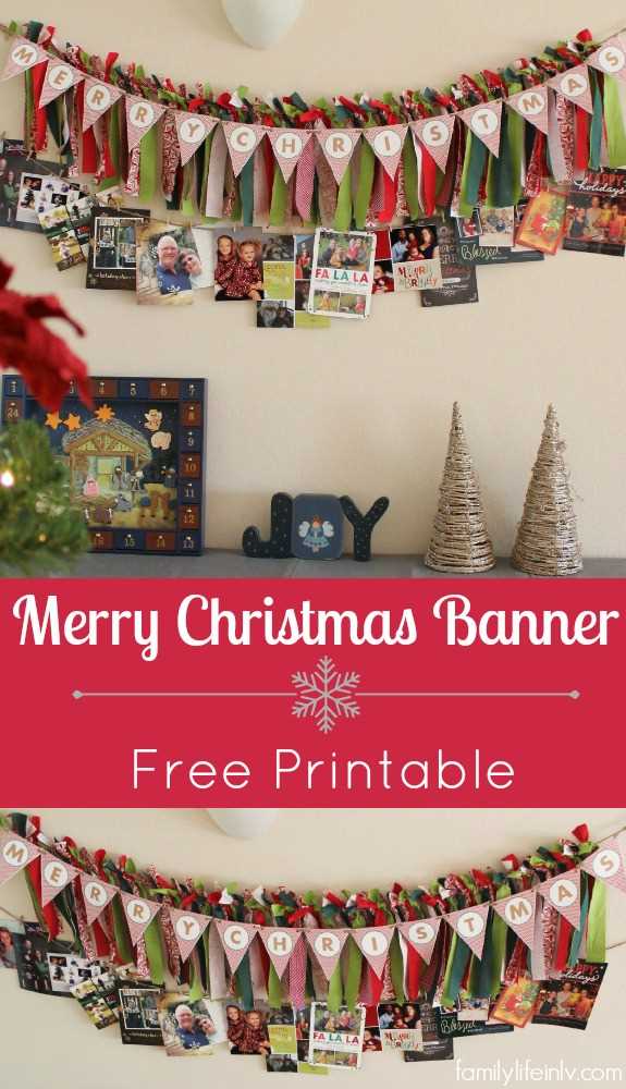 free merry christmas printable banner free merry christmas printable banner