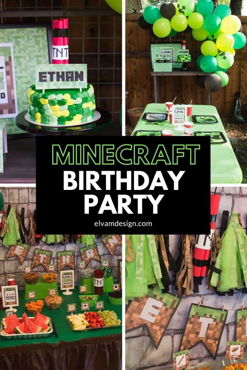 minecraft printables birthday
